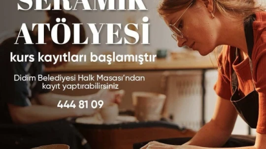 Didim Belediyesi'nde seramik kursları için kayıtlar başladı