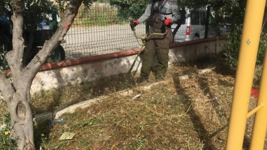 Didim Belediyesi'nden 'kuru ot' seferberliği