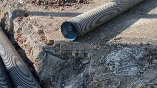 Didim Belediyesi'nden Altınkum'a ek yağmur suyu tahliye hattı