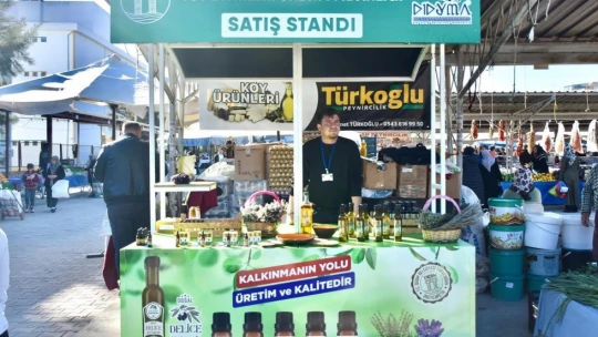 Didim Belediyesi'nin ürünleri semt pazarında vatandaşlarla buluşuyor