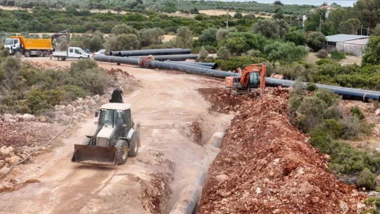 Didim'de altyapı çalışmaları son sürat devam ediyor