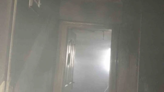 Didim'de apartman yangını korkuttu