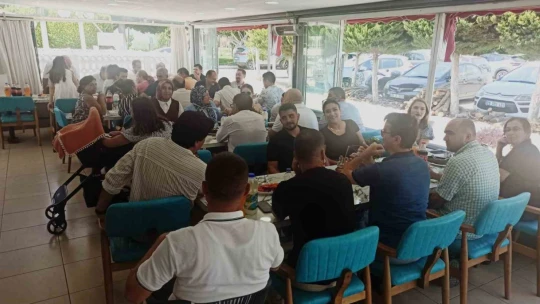Didim'de görev yeri değişen şube müdürlerine veda yemeği