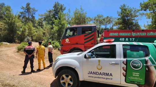 Didim'de jandarma ekipleri vatandaşları orman yangınlarına karşı bilinçlendirdi