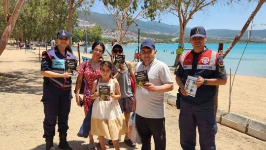 Didim'de jandarma ekipleri vatandaşları orman yangınlarına karşı bilinçlendirdi