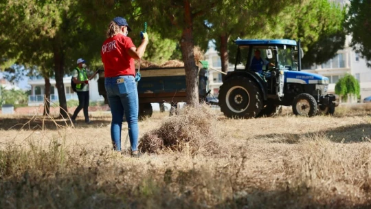 Didim'de yangınlara karşı örnek dayanışma