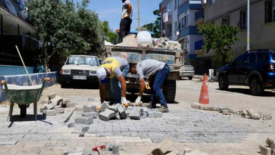Didim'de yol bakım ve onarım çalışmaları devam ediyor