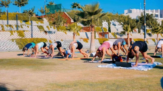 Didimliler güne sabah sporu ile başlıyor