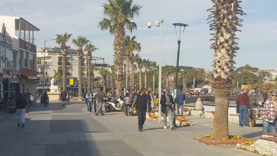 Didimliler güzel havanın tadını çıkardı