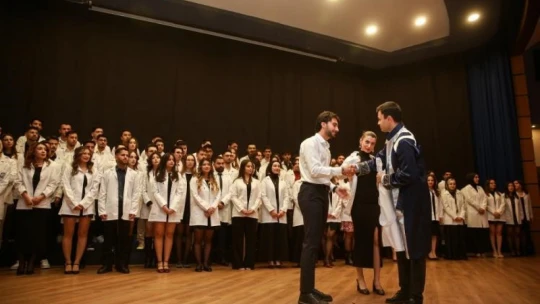 Diş Hekimliği Fakültesi öğrencileri beyaz önlük giydi