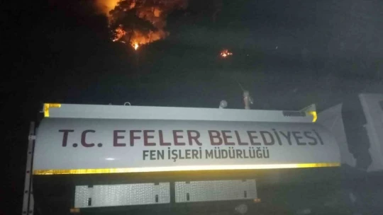 Efeler Belediyesi'nden Kuyucak'taki yangına destek