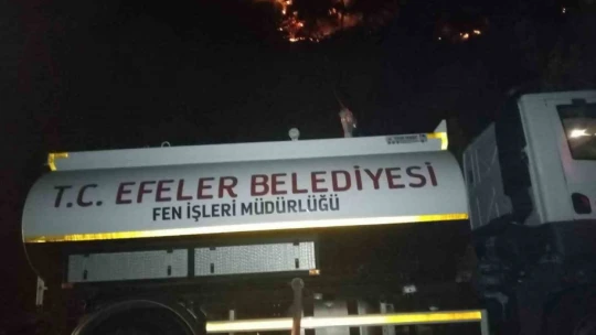 Efeler Belediyesi'nden Kuyucak'taki yangına destek