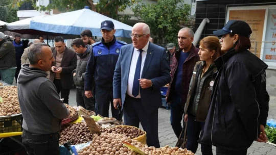 Efeler Belediyesi Zabıtası pazar yeri denetimi gerçekleştirdi