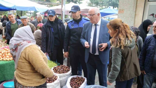 Efeler Belediyesi Zabıtası pazar yeri denetimi gerçekleştirdi