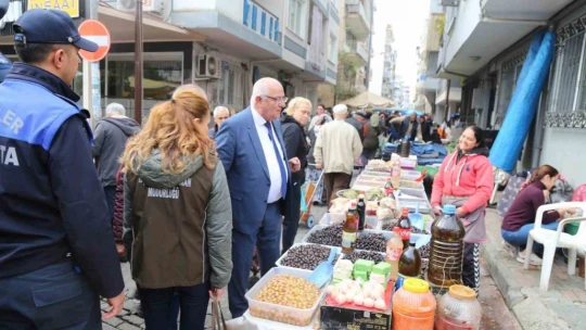 Efeler Belediyesi Zabıtası pazar yeri denetimi gerçekleştirdi
