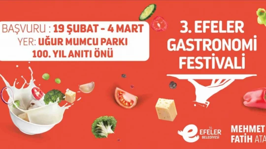 Efeler Gastronomi Festivali'nin üçüncüsü düzenlenecek