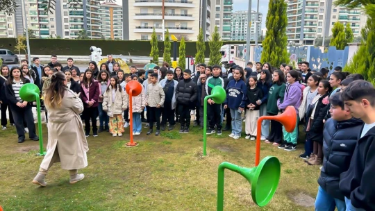 Efeler'in Bilim Parkı Nazillili öğrencileri ağırladı