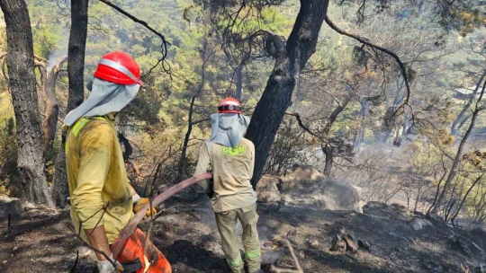 Ekipler zamanla yarıştı, önce alevlere sonra köylülerin yüreklerine su serptiler