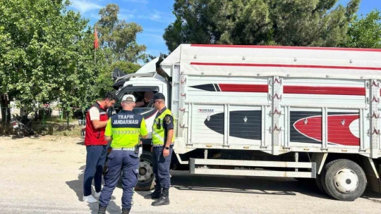Eksik evrakla canlı hayvan taşıyan 2 kişi cezadan kaçamadı