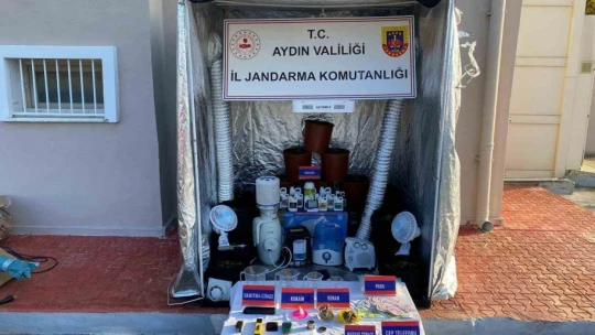 Evini uyuşturucu imalathanesine dönüştüren şüpheli yakalandı