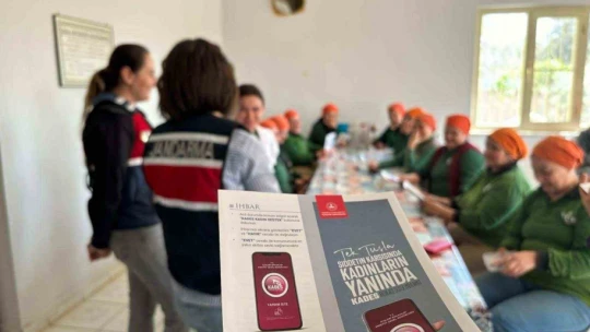 Fıstık işçileri kadına karşı şiddet konusunda bilgilendirildi
