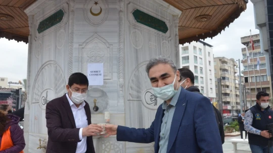 Geleneksel kandil şerbeti vatandaşla buluştu