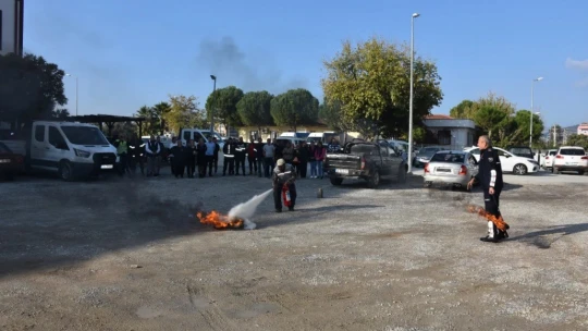 Germencik Belediyesi personeline yangın eğitimi
