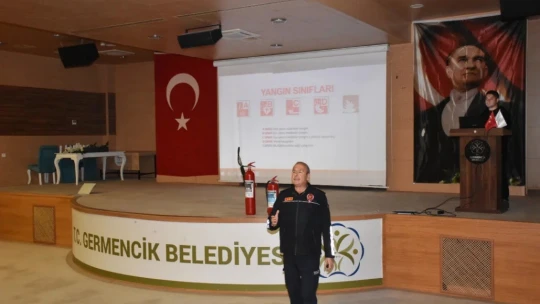 Germencik Belediyesi personeline yangın eğitimi