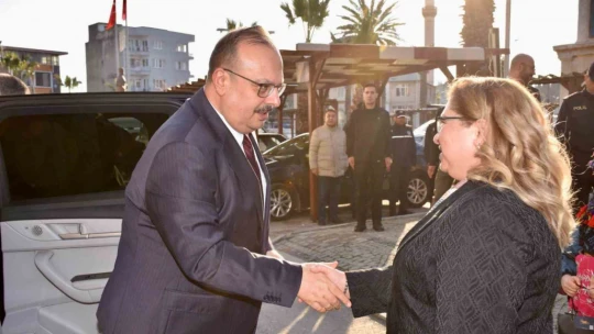 Germencik Kaymakamı Doğru, Vali Canbolat'ı ağırladı