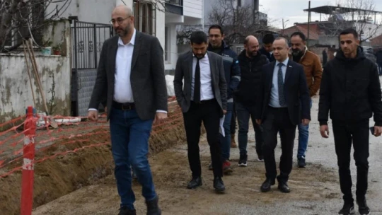 Germencik'te doğalgaz için ilk kazma vuruldu