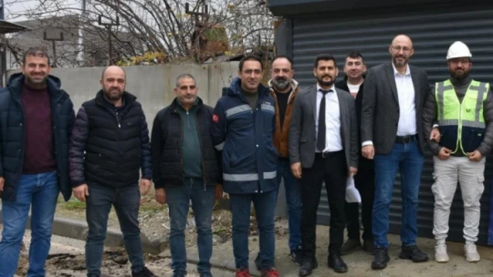 Germencik'te doğalgaz için ilk kazma vuruldu