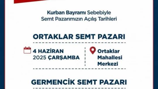 Germencik'te Kurban Bayramı öncesi pazar düzenlemesi