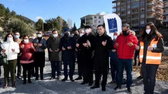 Günel, taziye evinin ve park alanının temelini attı