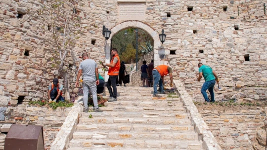 Güvercinada ziyaretçilerini yeni peyzajıyla karşılayacak