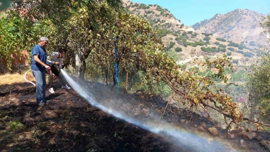 Hazır bekletilen su tankerleri alevlerin büyümesini engelledi
