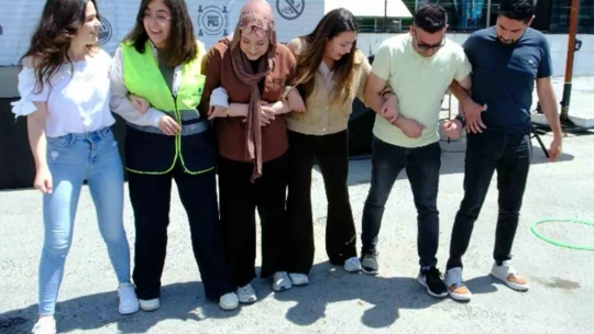Hem kaynaştılar, hem eğitim aldılar hem de bayramlarını kutladılar