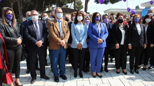 Aydın'da 'Eşitlik' heykeli törenle açıldı