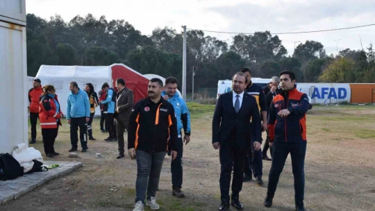 İl Sağlık Müdürü Eser eğitim ve tatbikat alanını ziyaret etti