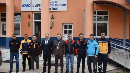 İl Sağlık Müdürü Eser eğitim ve tatbikat alanını ziyaret etti