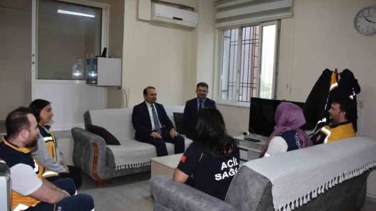 İl Sağlık Müdürü Şenkul acil sağlık hizmetleri çalışanları ile buluştu