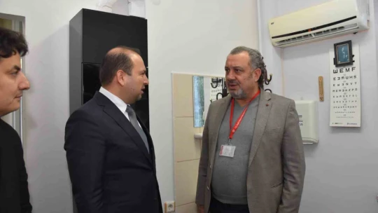 İl Sağlık Müdürü Şenkul, Altınkum Aile Sağlığı Merkezi'nde incelemelerde bulundu