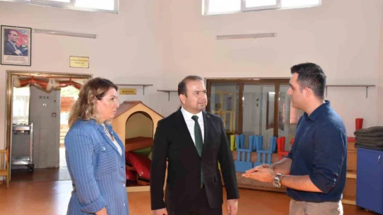 İl Sağlık Müdürü Şenkul, Aydın Devlet Hastanesi Kreşi'nde incelemelerde bulundu