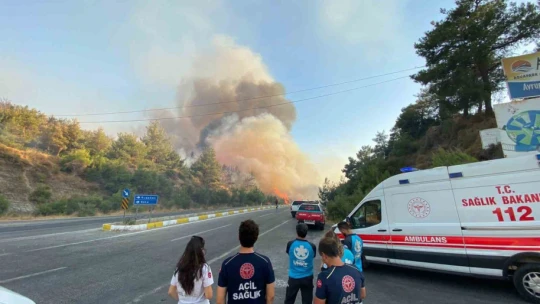 İl Sağlık Müdürü Şenkul, yangından etkilenen şahıslara 'geçmiş olsun' ziyareti
