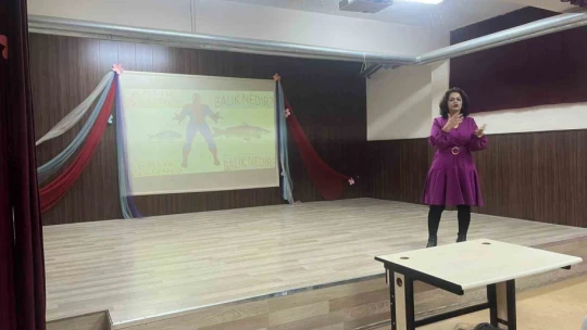İlkokul öğrencilerine balık tüketiminin önemi anlatıldı