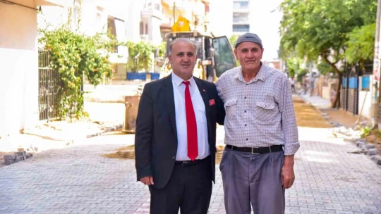 İncirliova'da yollar yenilenmeye devam ediyor