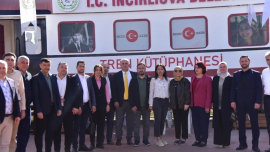 İncirliova'da Zeren Ertaş Tren Kütüphanesi açıldı