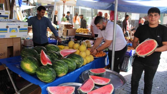 İran karpuzu kilosu 50 liradan tezgahta