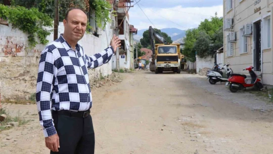 İsabeyli'de yol çalışması başladı