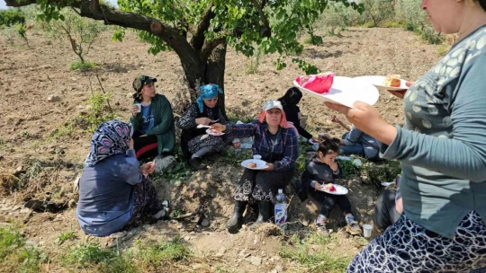 İşçi bayramını meydanda değil, tarlada kutladılar
