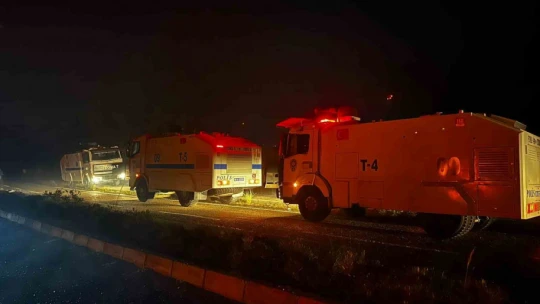 İzmir'de başlayıp Aydın'a sıçrayan orman yangınına gece görüşlü helikopterler ile müdahale ediliyor